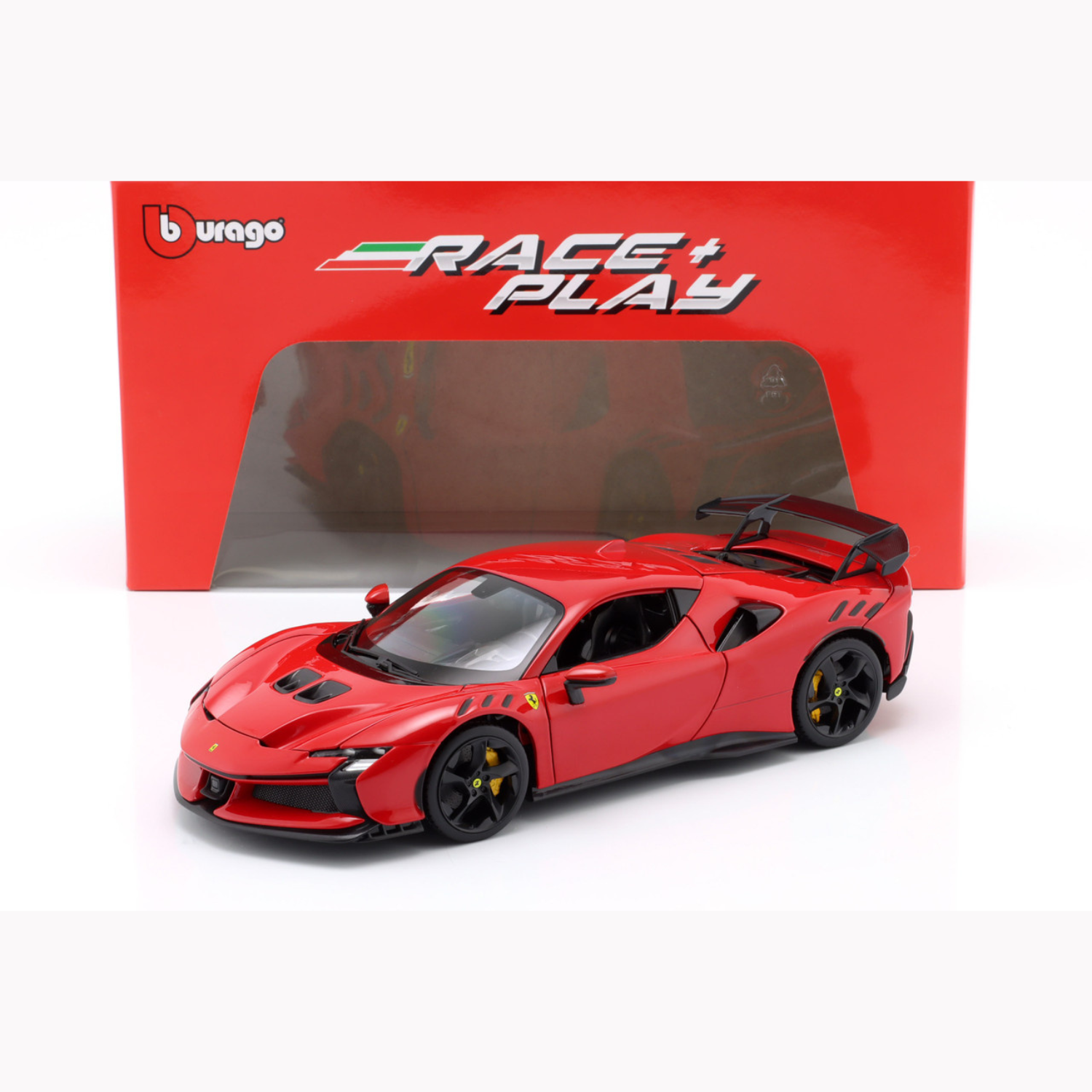 BBurago - Ferrari SF90 XX Stradale 2024 Rosso Corsa 1:18 Scale Model